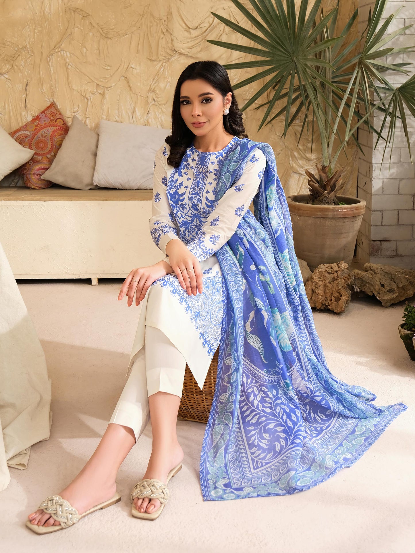 2 Piece Lawn Suit-Printed (Unstitched)