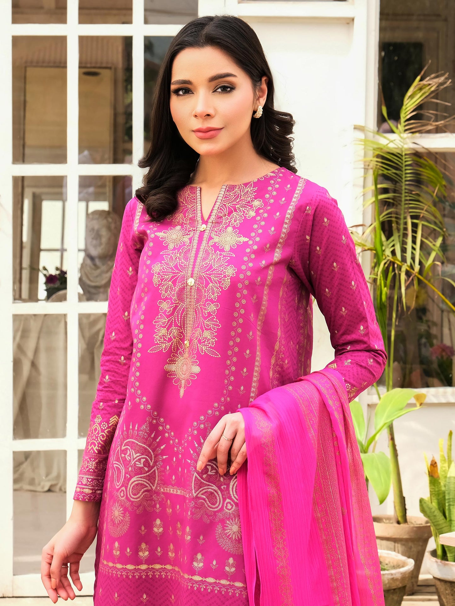 3 Piece Lawn Suit-Paste Print (Unstitched)
