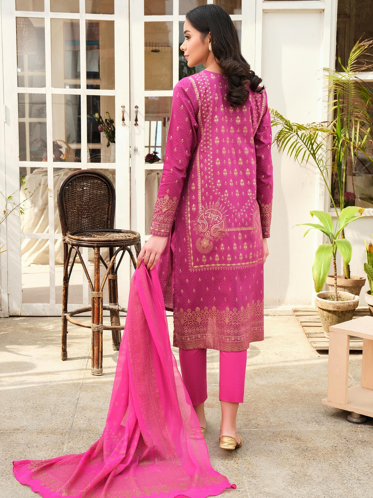 3 Piece Lawn Suit-Paste Print (Unstitched)