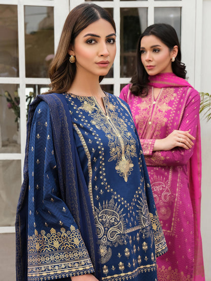 3 Piece Lawn Suit-Paste Print (Unstitched)