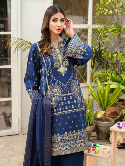 3 Piece Lawn Suit-Paste Print (Unstitched)