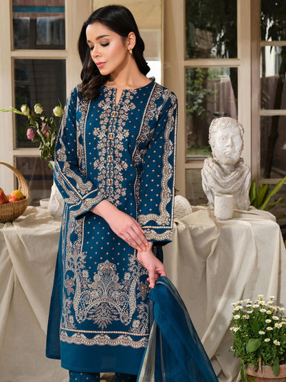 3 Piece Lawn Suit-Paste Print (Unstitched)