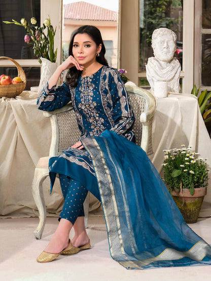 3 Piece Lawn Suit-Paste Print (Unstitched)