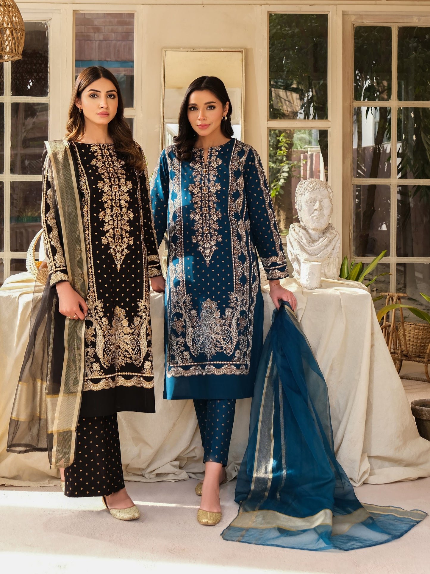 3 Piece Lawn Suit-Paste Print (Unstitched)