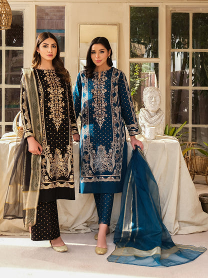 3 Piece Lawn Suit-Paste Print (Unstitched)