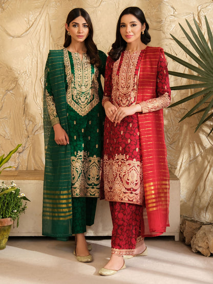3 Piece Lawn Suit-Paste Print (Unstitched)