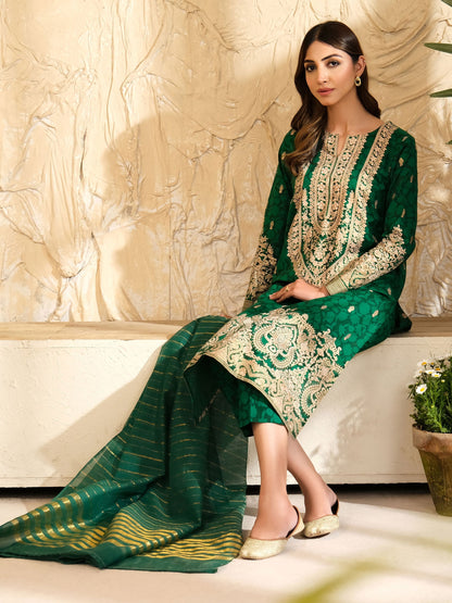 3 Piece Lawn Suit-Paste Print (Pret)