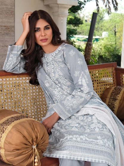 3 Piece Lawn Suit-Embroidered (Unstitched)