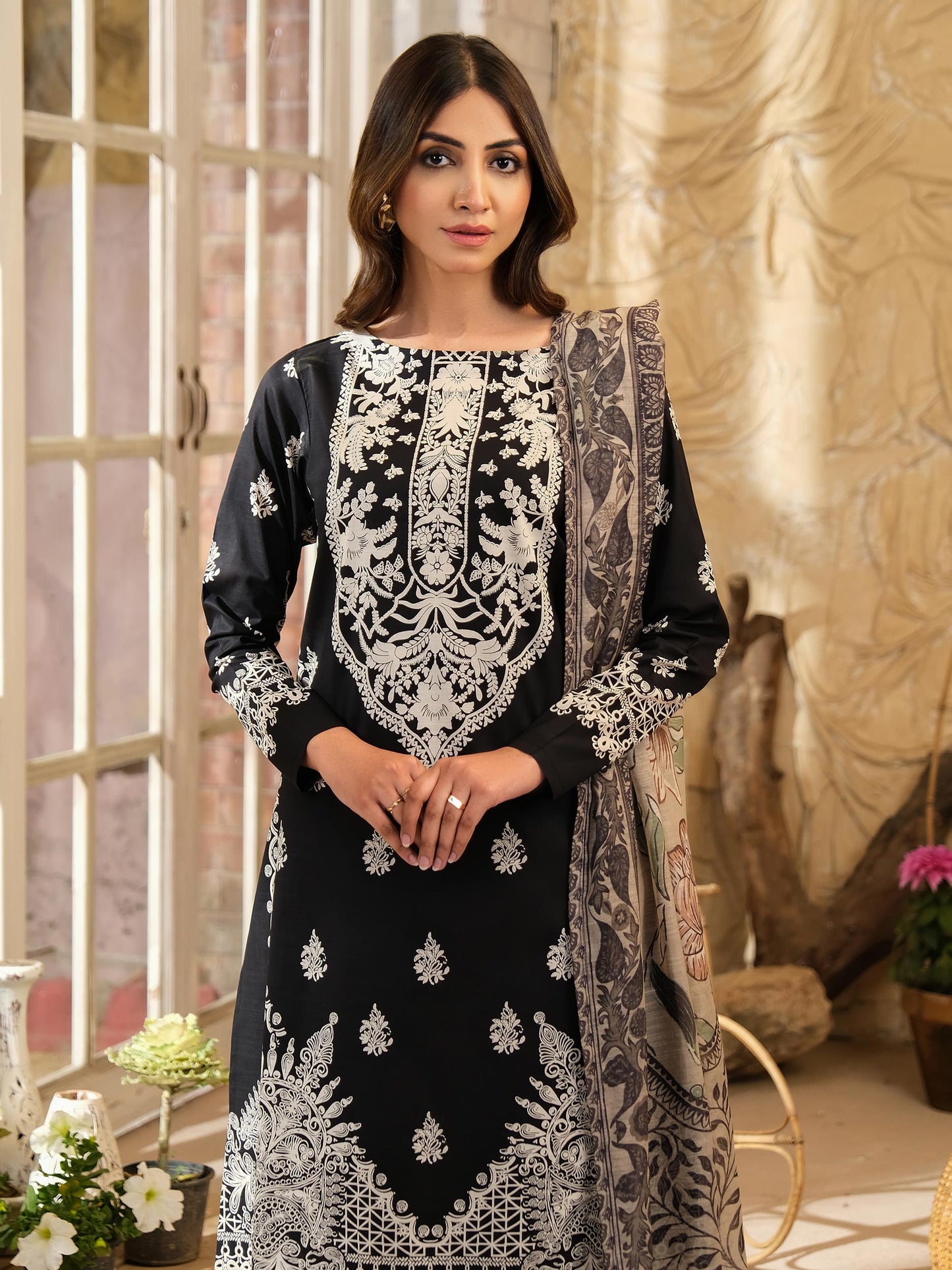2 Piece Lawn Suit-Printed (Unstitched)