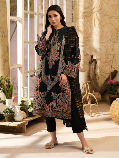 3 Piece Lawn Suit-Paste Print (Unstitched)