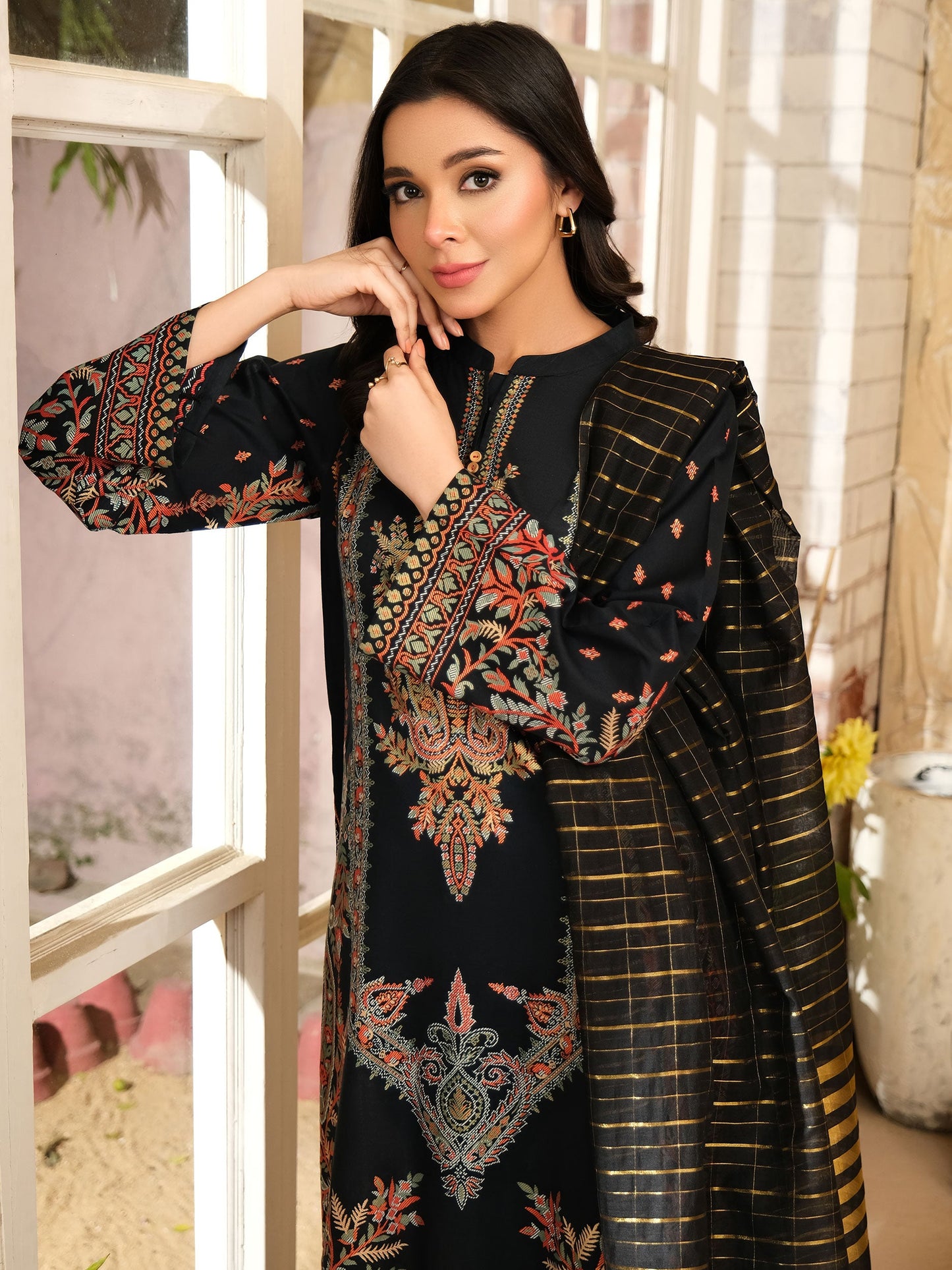 3 Piece Lawn Suit-Paste Print (Unstitched)