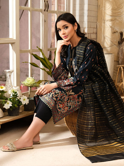 3 Piece Lawn Suit-Paste Print (Unstitched)