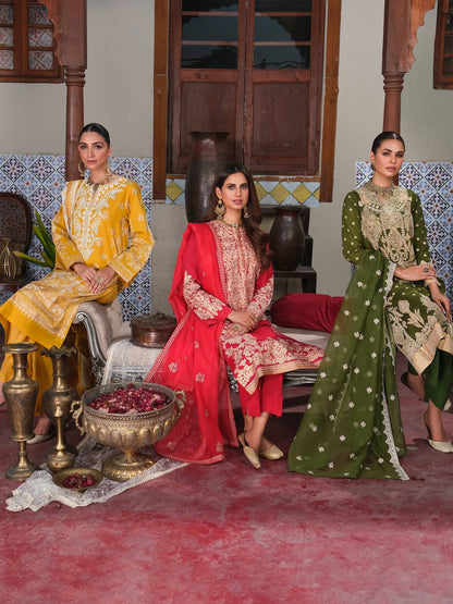 3 Piece Lawn Suit-Embroidered (Unstitched)