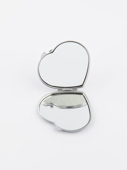 Heart Shape Compact Mirror