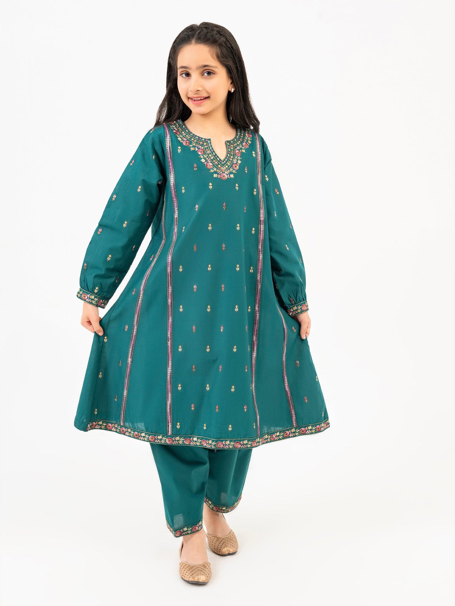 2 Piece Lawn Suit-Embroidered