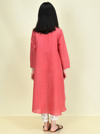 Embroidered Lawn Masoori Shirt