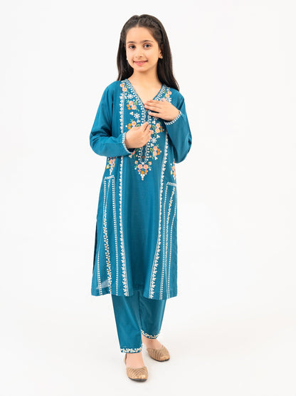 2 Piece Lawn Suit-Embroidered