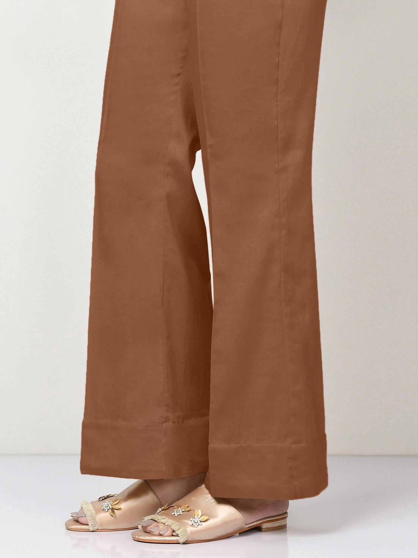 Cambric Trousers-Dyed (Unstitched)