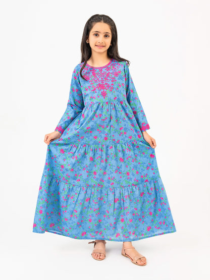 Lawn Frock-Embroidered