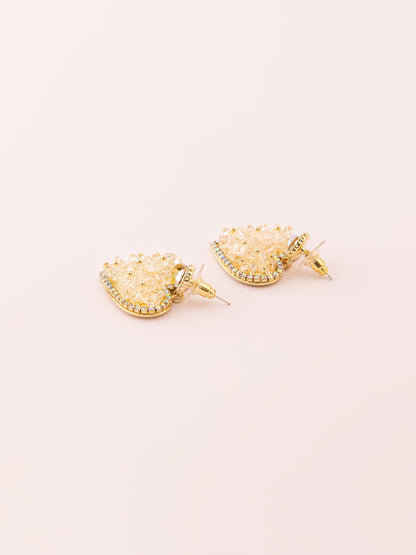 Heart Embellished Earrings