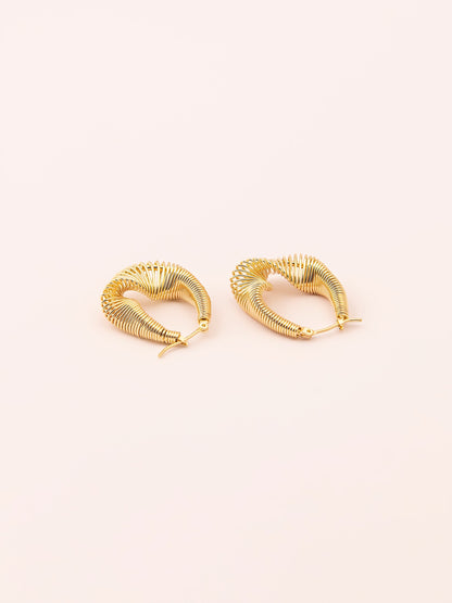 Twisted Hoop Earrings