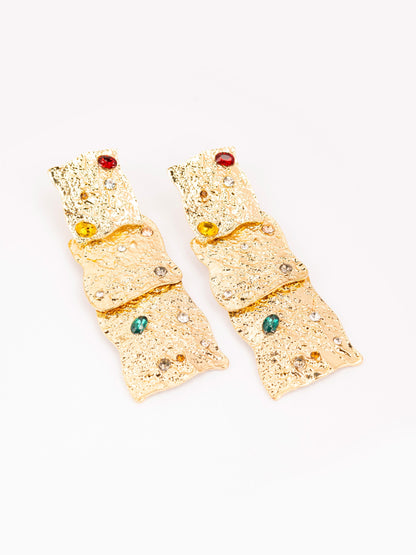 Embellished Gold Earings