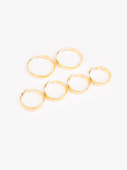 Gold Hoops Set