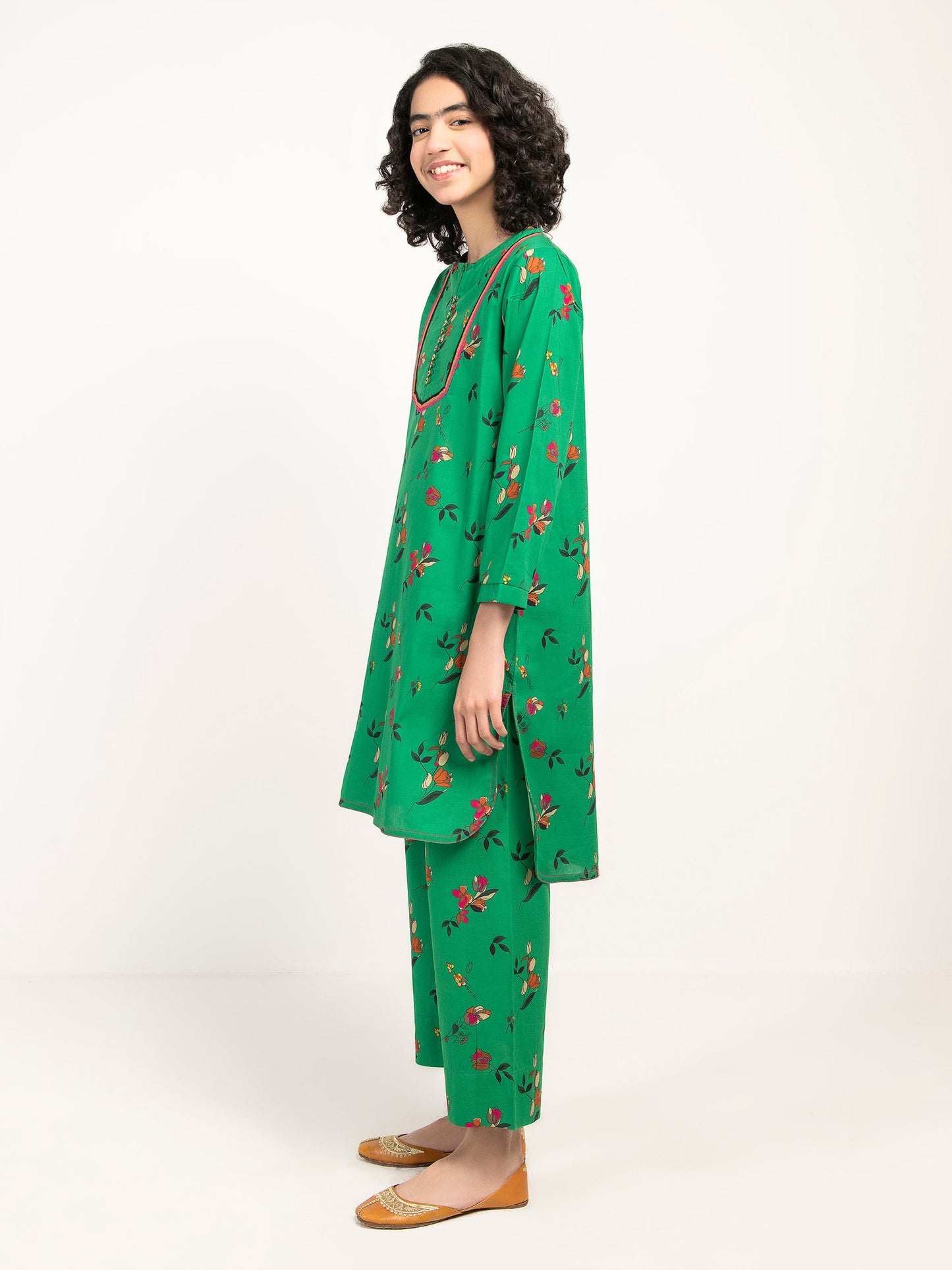 Embroidered Winter Cotton Suit