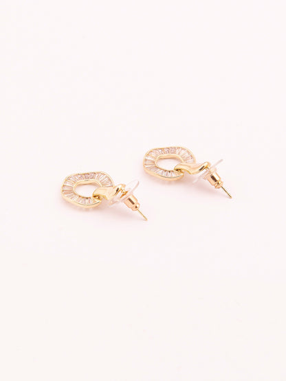 Crystal Embellished Drop Earrings