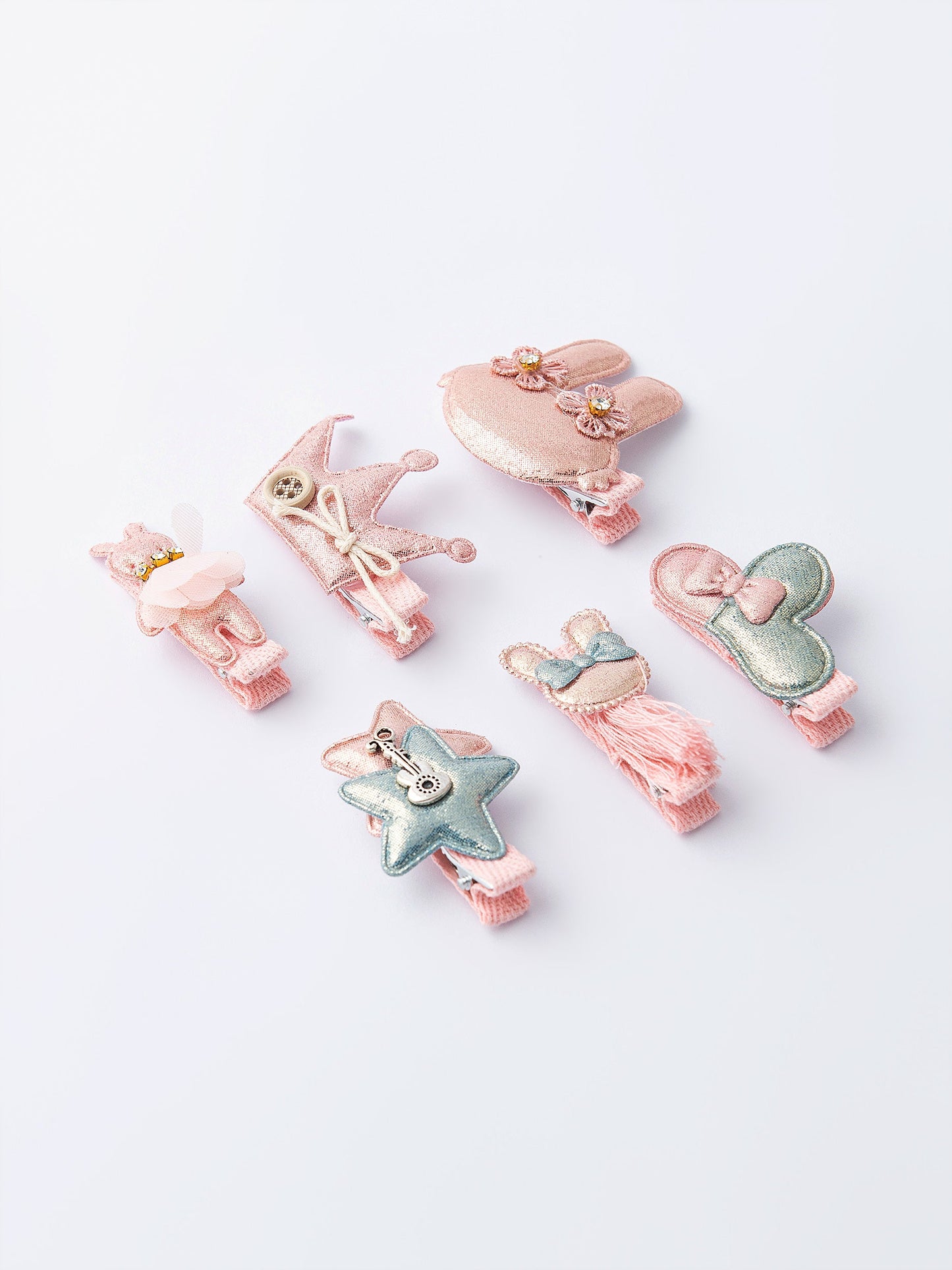 Embellished Snap Clip Set