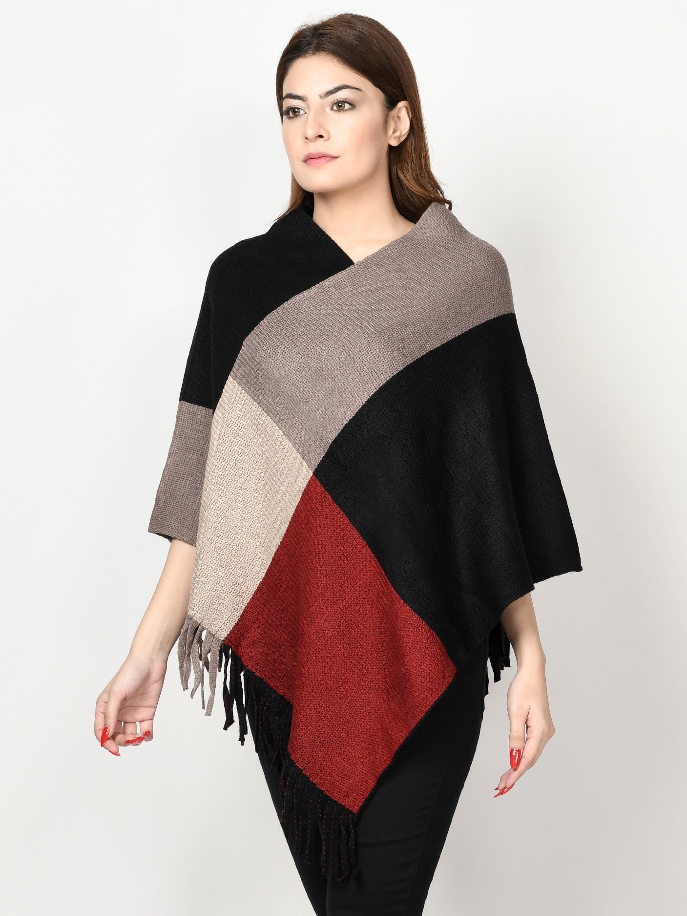 Multi Toned Poncho