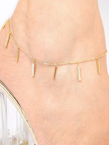 Metallic Bars Anklet