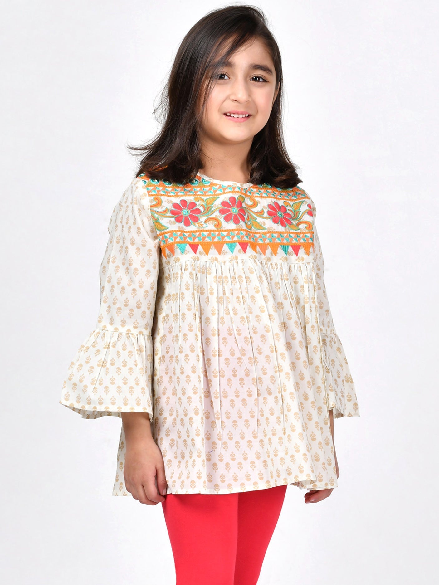 Embroidered Cambric Shirt