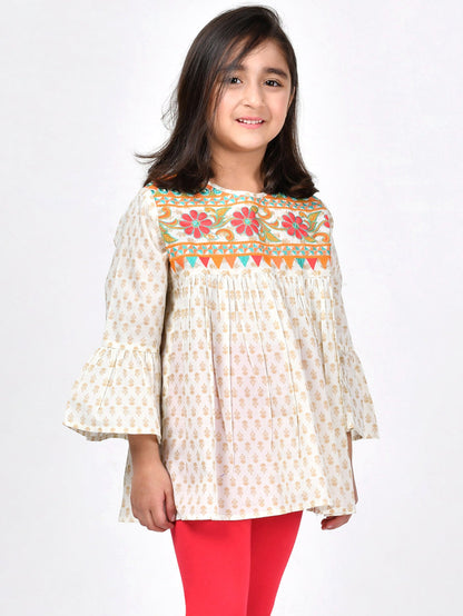 Embroidered Cambric Shirt