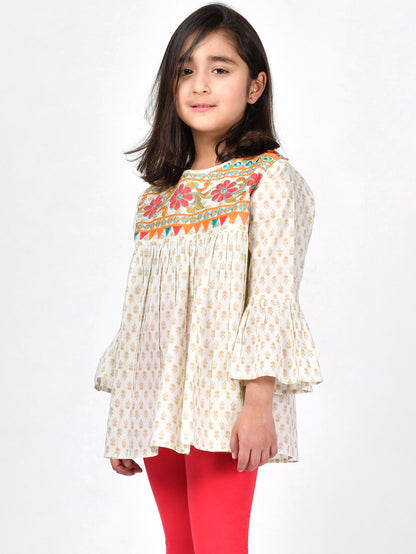 Embroidered Cambric Shirt