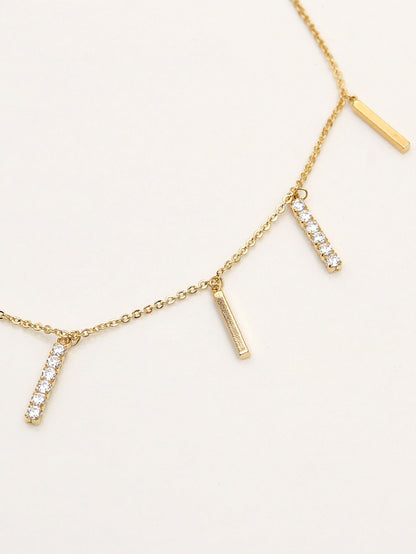Metallic Bars Anklet