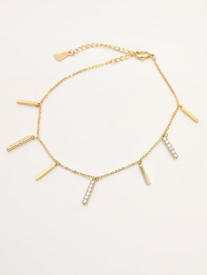 Metallic Bars Anklet