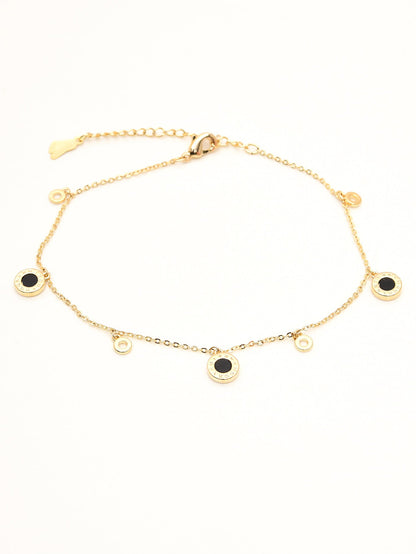 Metallic Charm Anklet