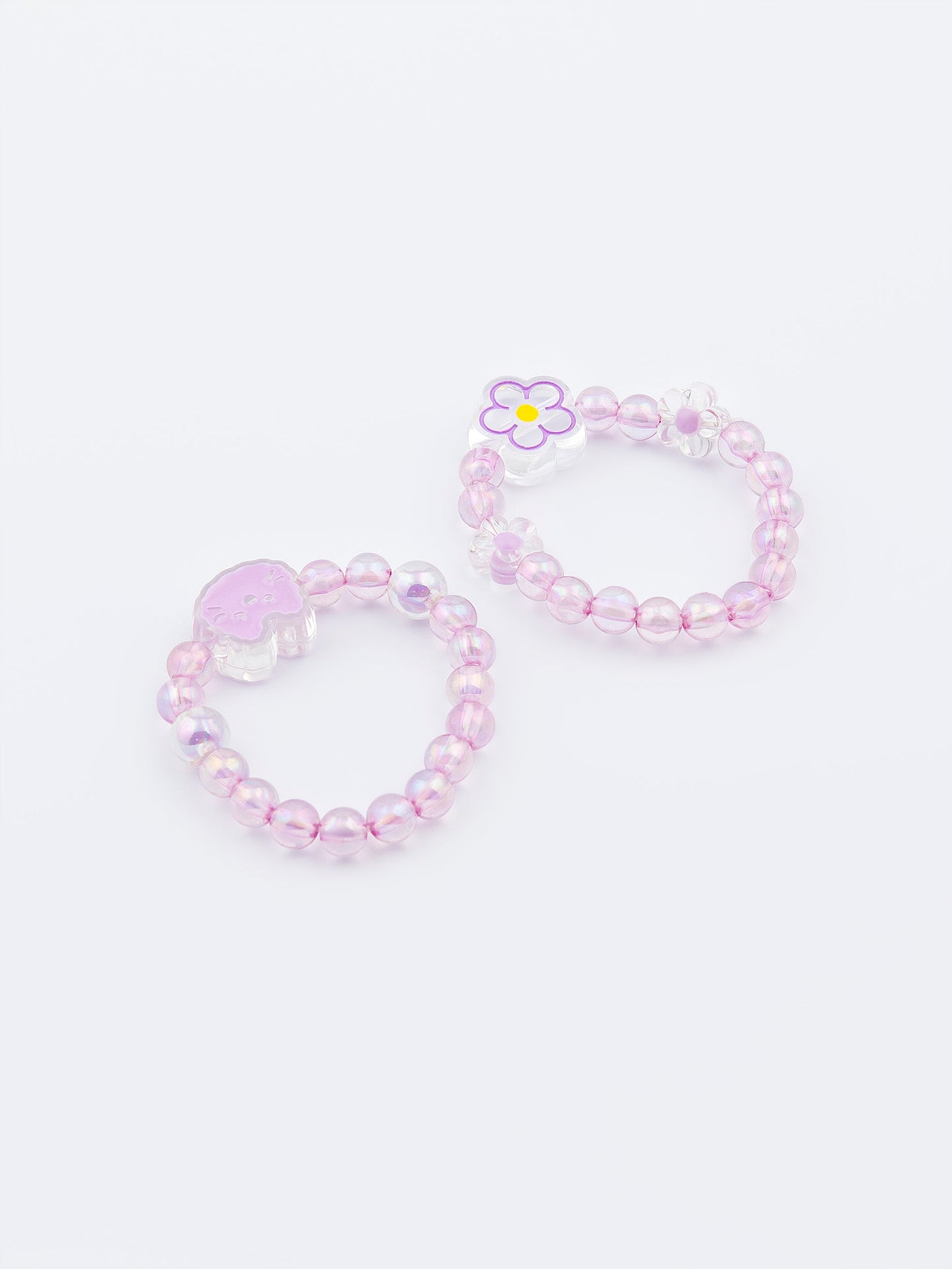 Floral Beaded Bracelet Set