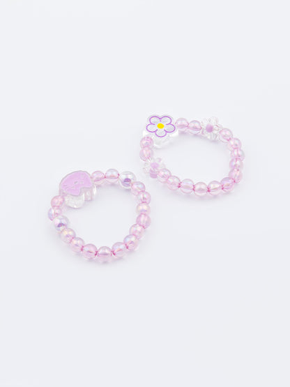 Floral Beaded Bracelet Set