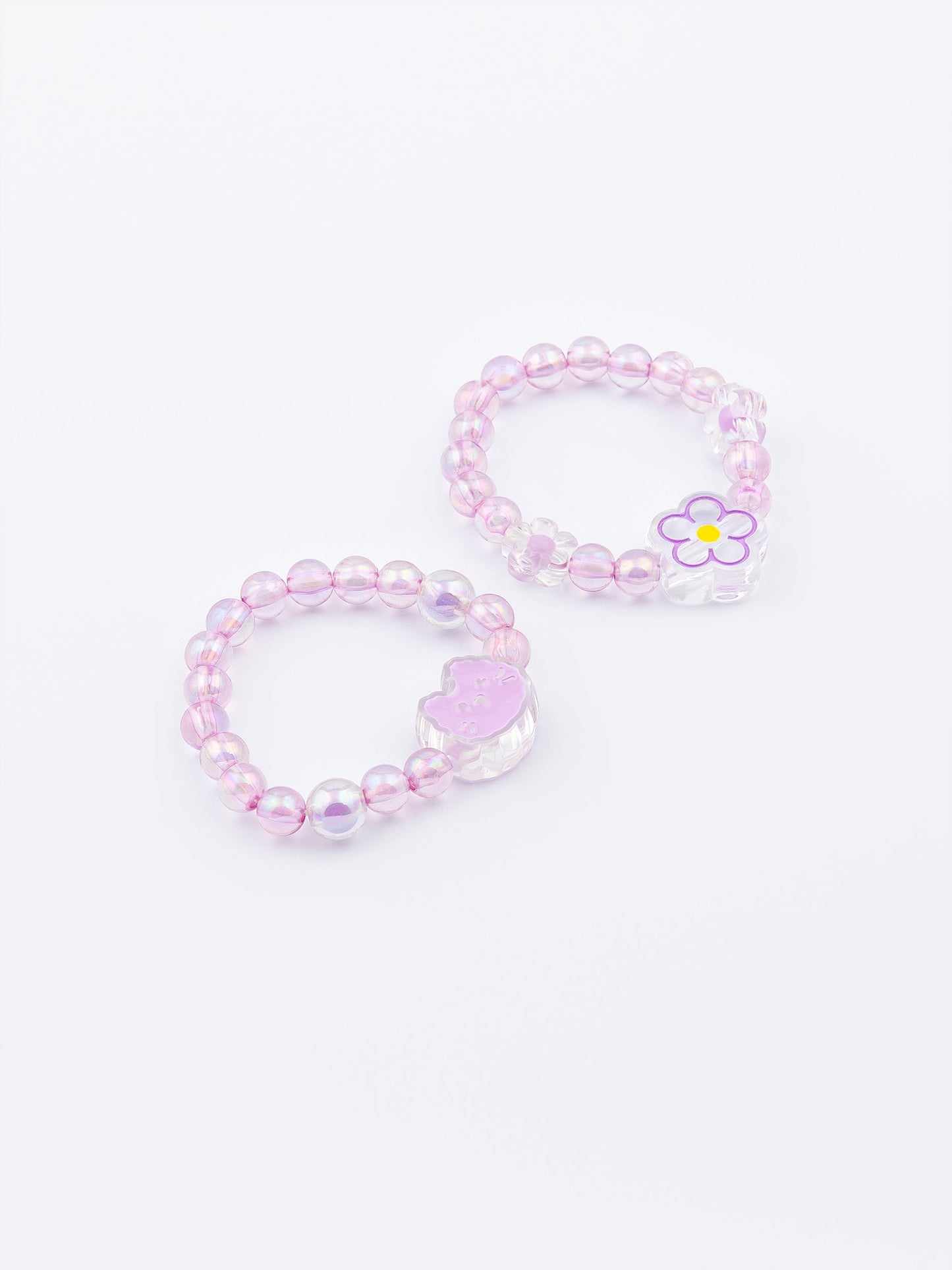 Floral Beaded Bracelet Set