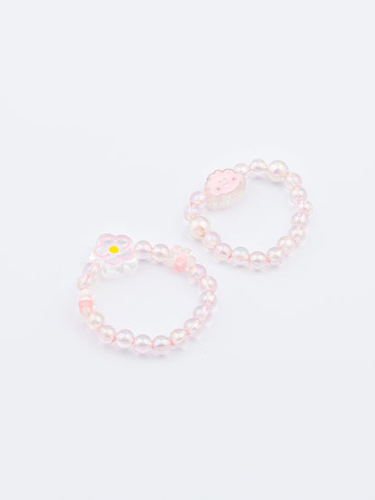 Floral Beaded Bracelet Set