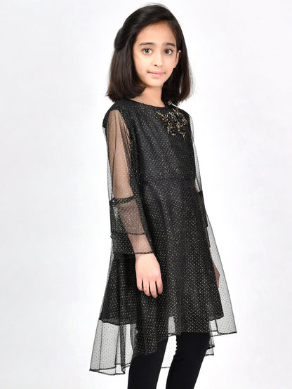 Embellished Net Dress