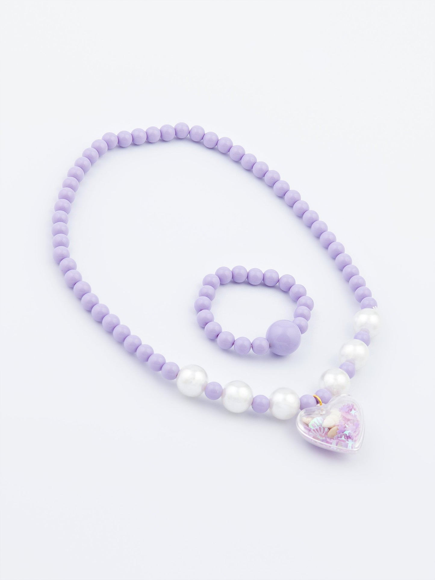 Beaded Necklace and Bracelet Set