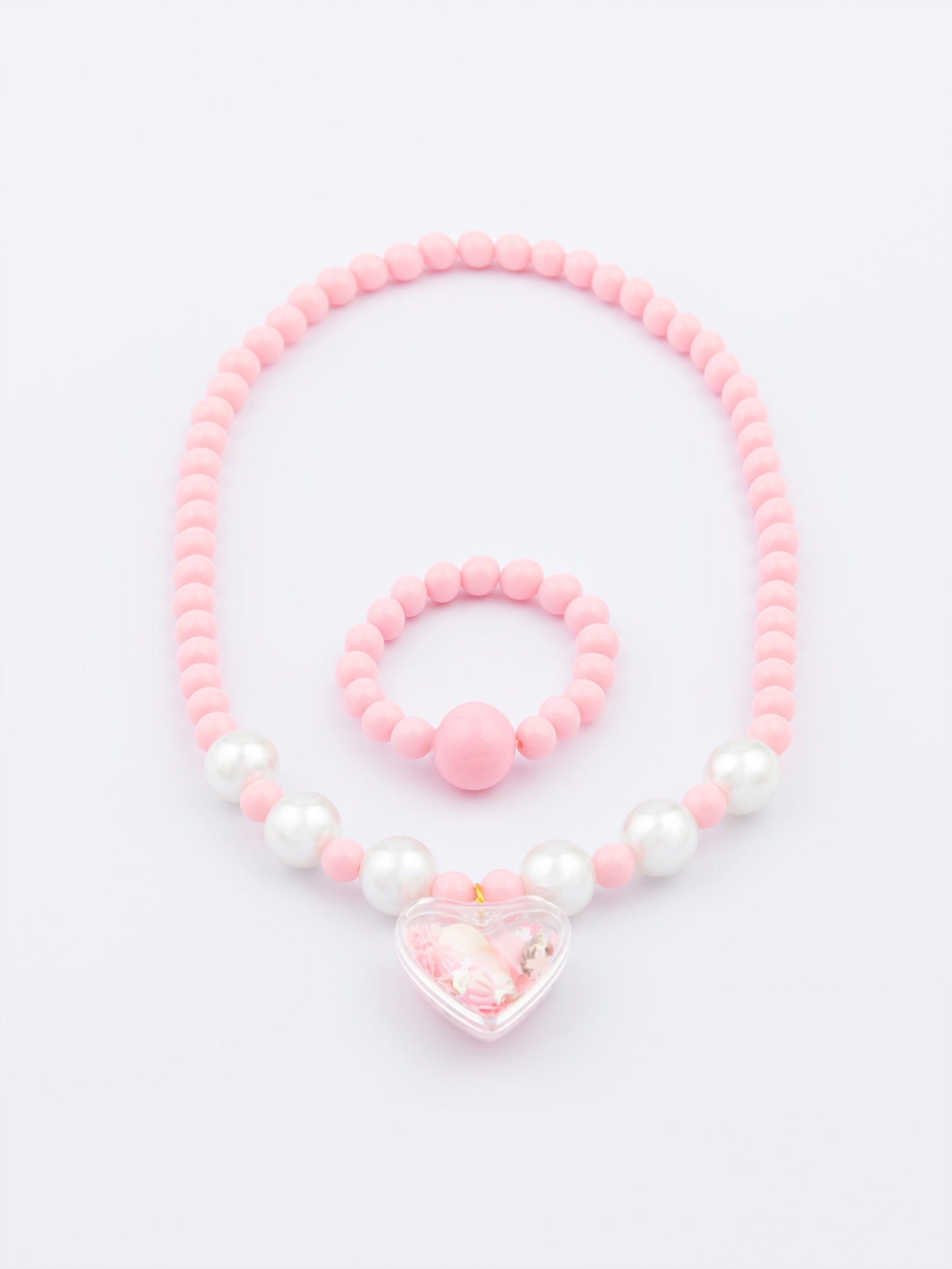 Beaded Necklace and Bracelet Set