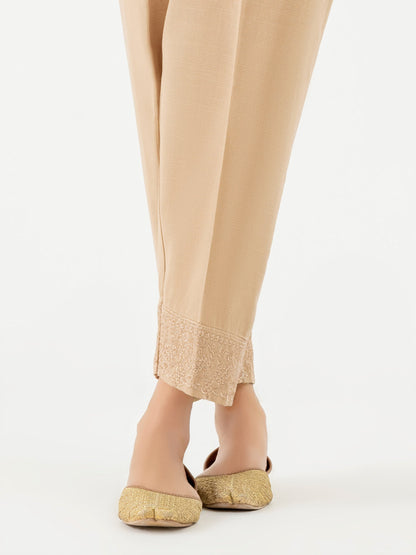 Embroidered Khaddar Trouser (Pret)