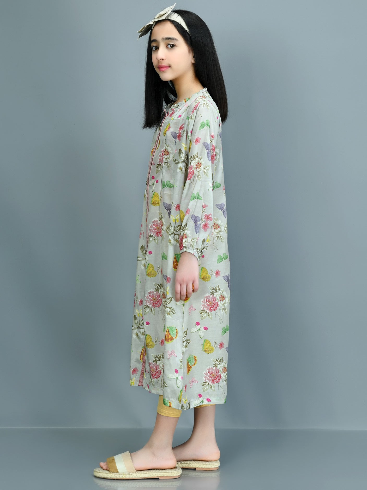 Embroidered Thai Silk Dress