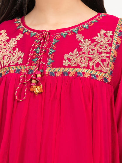 Embroidered Chiffon Suit