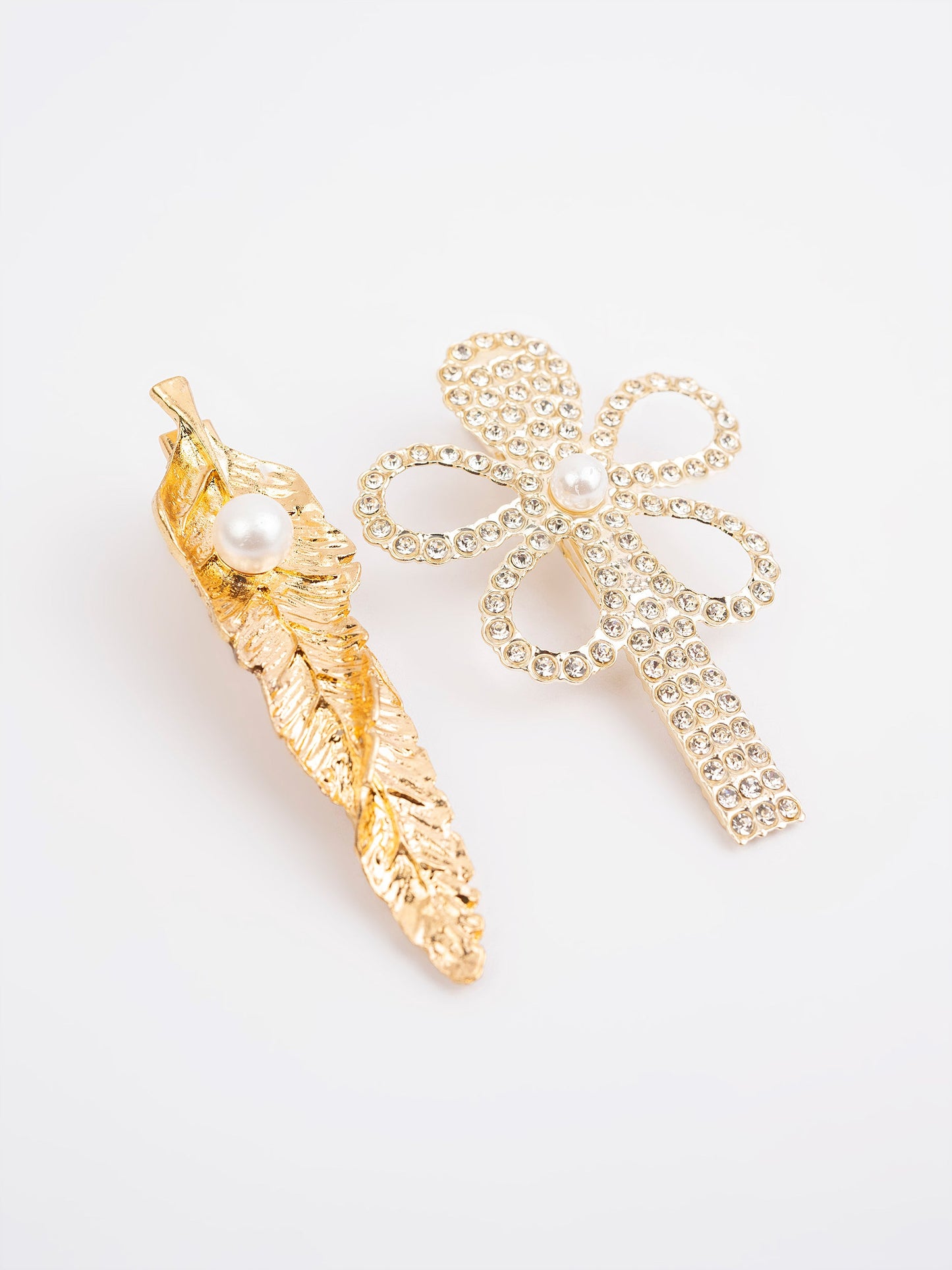 Rhinestone Embellished Hair Clips
