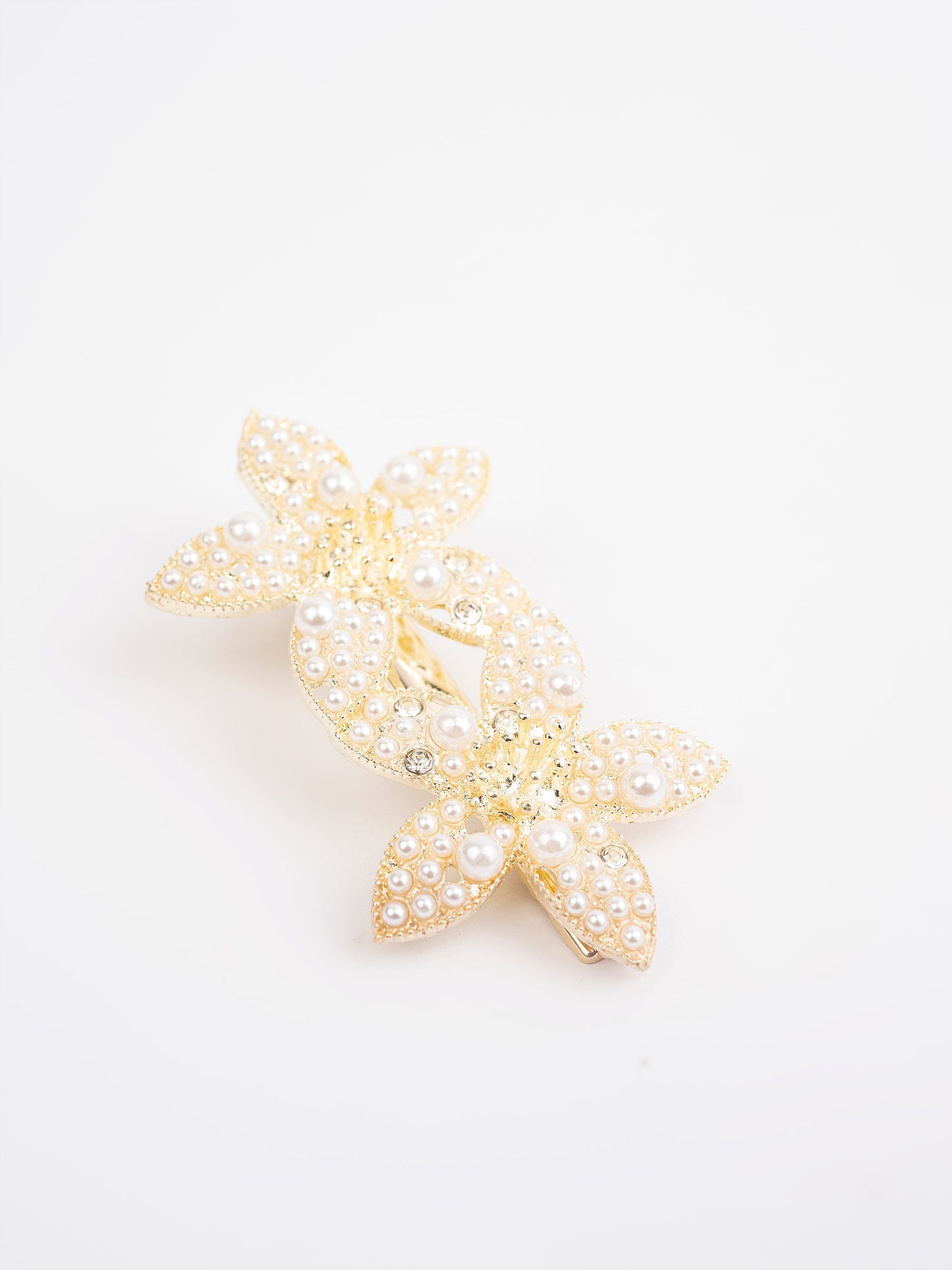 Pearl Embellished Hair Clips